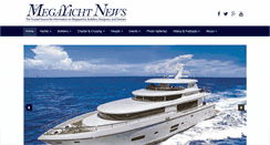 Desktop Screenshot of megayachtnews.com